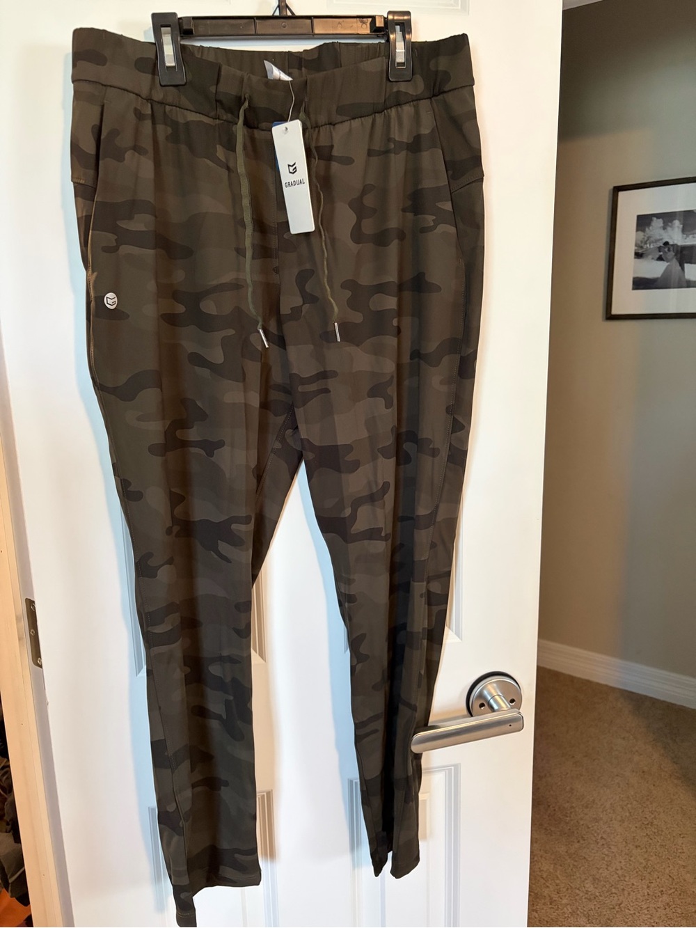 Women’s Straight Leg Camouflage Pants - Olive Camo